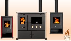 Poêles et cuisinières à bois 6 - 12 kW