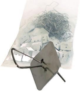 Bouchetrou sachet de 100 obturateurs de conduit de fumée