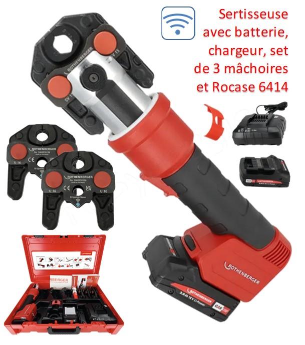 Sertisseuse 32 kN Romax Nano Rothenberger avec mâchoires