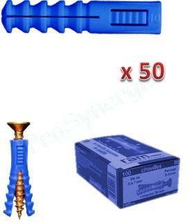 Boîte 50 Chevilles R10 Sans sachet