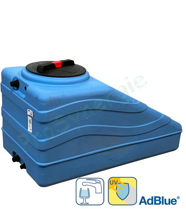 Cuve aérienne de stockage d'eau potable ou de récupération d'eau de pluie pour sous-pente, 300 ou 500 litres