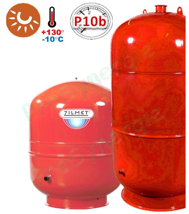 Vases d´expansion solaires sur socle - Série Solar-Plus ( 80 à 600 litres) Raccordement Ø 1''