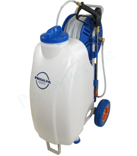 Pulvérisateur 6 bars 45L - Pompe électrique sur batterie Li-ion 12V (2 batteries fournies)