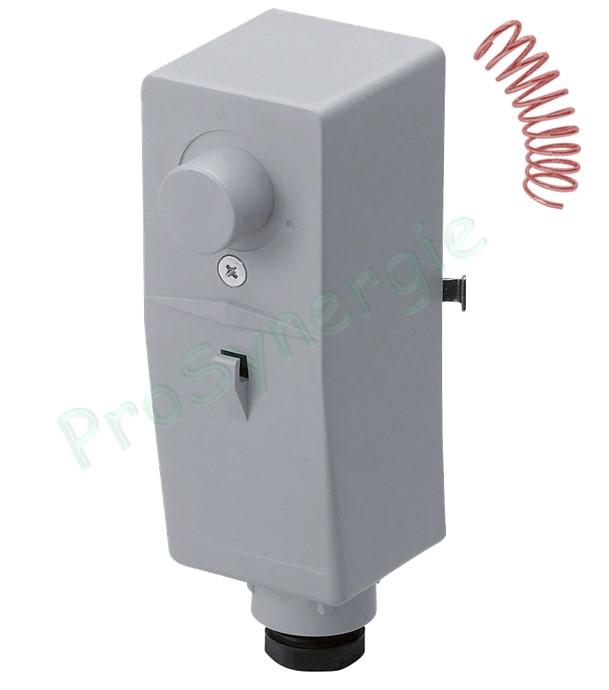 Aquastat d'applique à ressort avec Réglage sous capot 20°C à 90°C