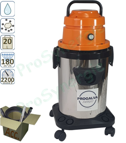 Aspirateur ramonage Kosmos 250 - cuve 20 litres - Moteur 1300 watts