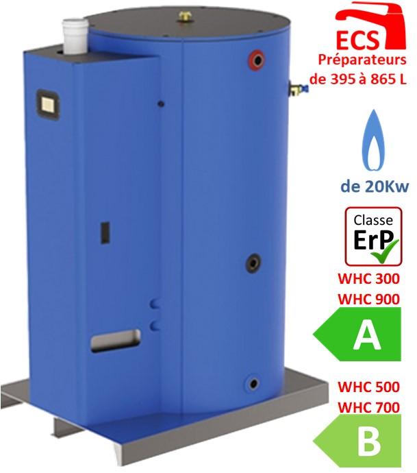 SEC Préparateur d´eau sanitaire 16.9 à 29.1Kw au sol Gaz Ventouse Ø60/100mm