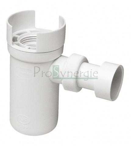 Siphon standard NF (pour groupe de sécurité) - raccordement PVC Ø 32mm