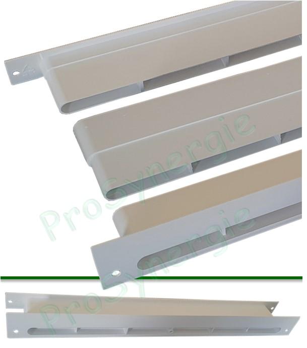 MT - Manchon et rallonge section oblong 350x15mm traversée de mur profondeur 50 à 70 mm et plus pour entrée d´air ventilation