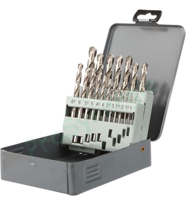 Coffret Metal - 19 forets HSS PRO - Ø 1 à 10 mm (tous les 0,5mm)