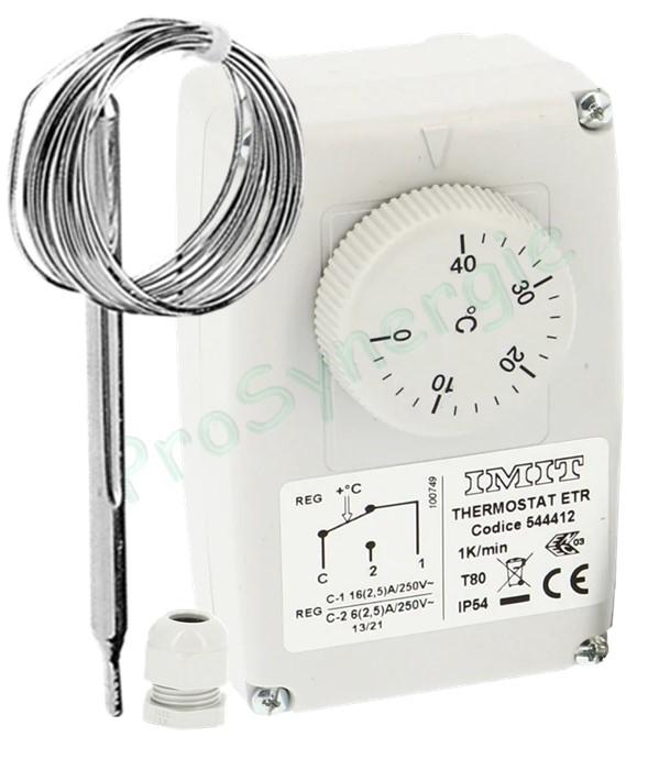 Thermostats Etanches Sonde déportée - IP54 - 0/40°C & -35/35°C