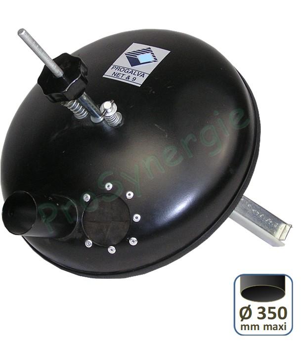 Entonnoir Capte suie horizontal Ø 350 pour trappe de ramonage