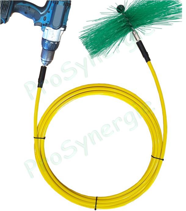 Flexibles rotatifs pour nettoyage de gaines et conduits