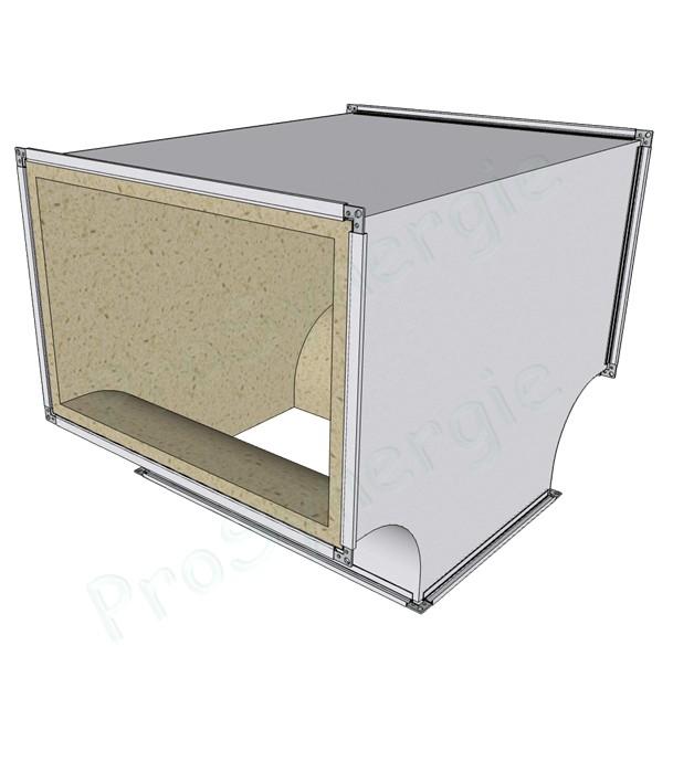 TERi - Té équerre Rectangulaire à Cadre - Isolé intérieur 25 mm