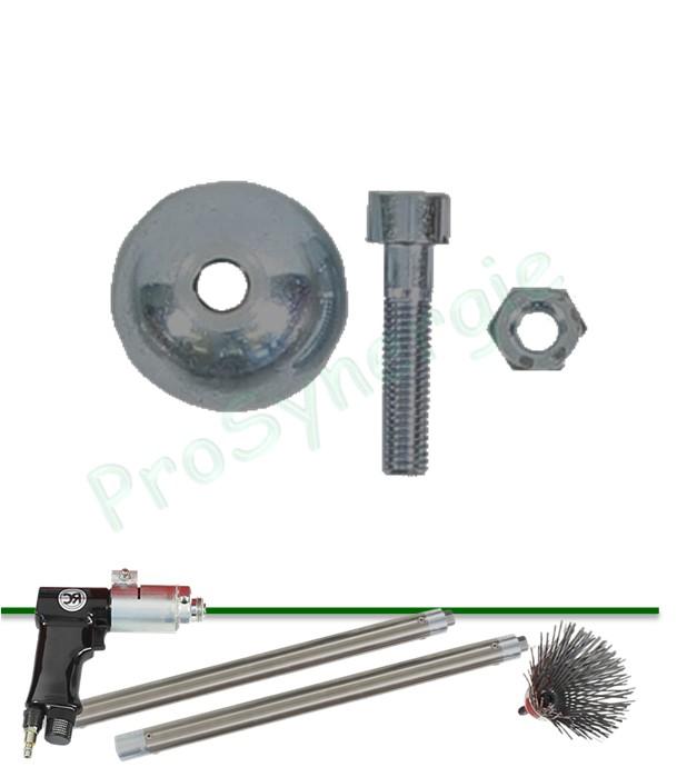 Cloche de fixation de brosse pour appareil de ramonage chaudières Motobross III