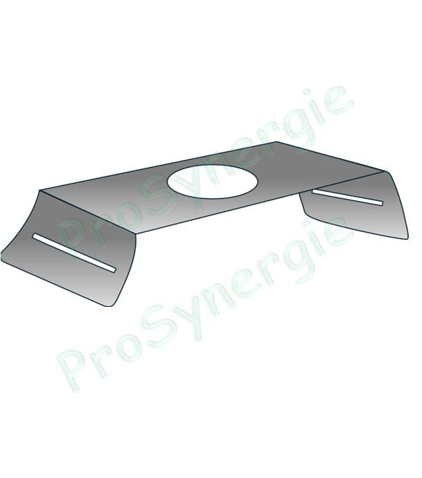 Lot de 50 Pattes  support tube  par feuillard (bande à trou) - Suspension de tuyau de Ventilation