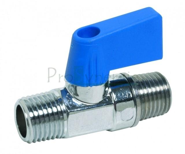 Mini Vanne sphère laiton chromé MM