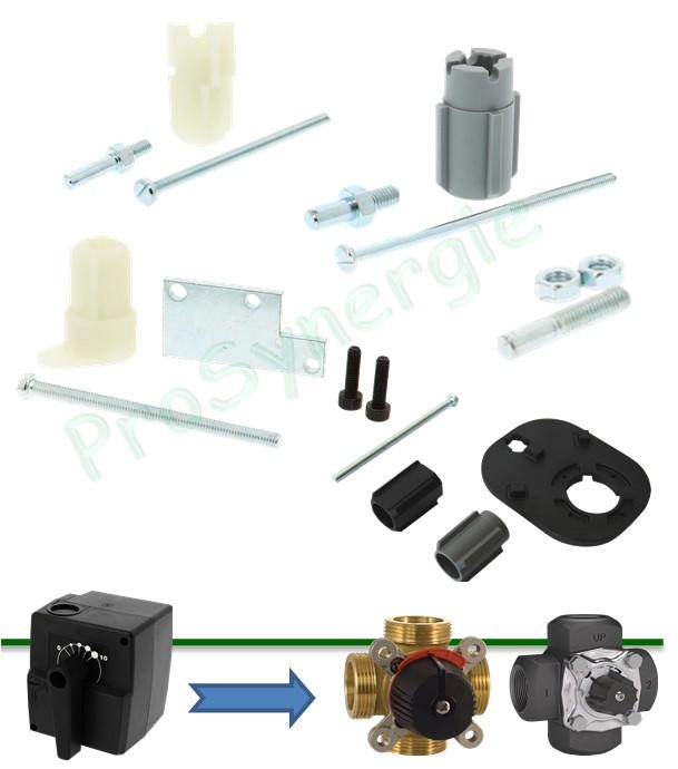 Kit de montage des servomoteurs SME pour différentes vannes du marché