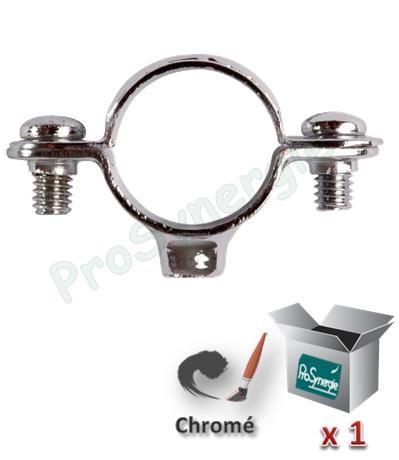 Colliers simple chromé pour tube