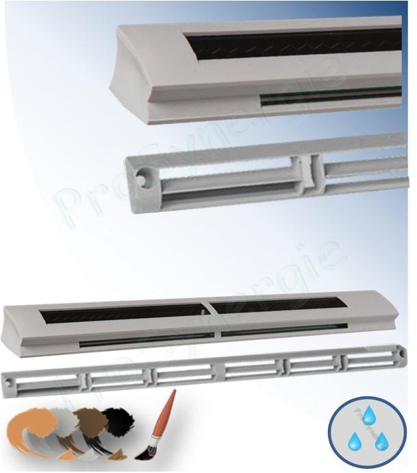 Entrée d´air hygroréglable menuiserie EHB² de 6 à 45 m³/h finition blanc RAL9016 (LxH=406x31mm)