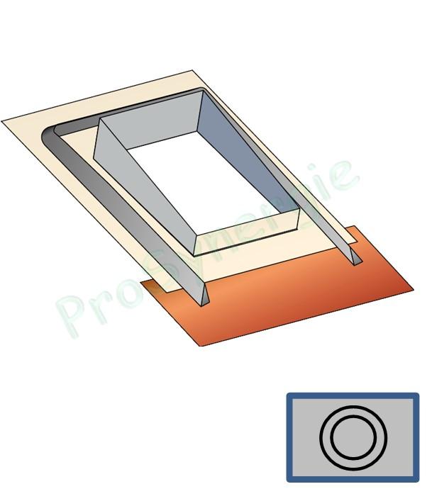 Embase étancheité TRU pour Tradinov Rectangulaire et pour Tuiles Inconnues ou Plates
