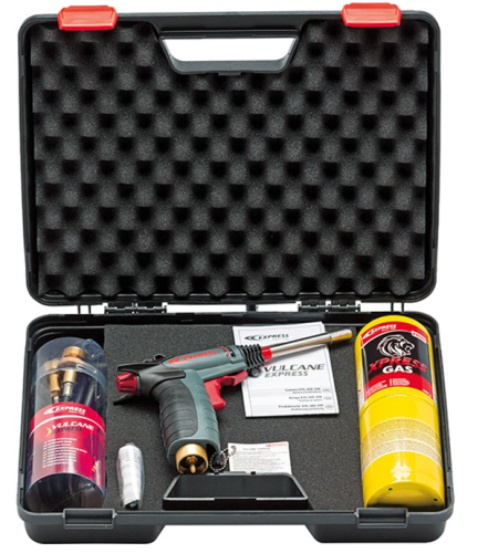 Coffret Chalumeau professionnel Vulcane Express Nomad (chalumeau 472 + 1 cartouche de MAP//PRO TM + 1 lance 4722 + Tuyau dextension 4770)