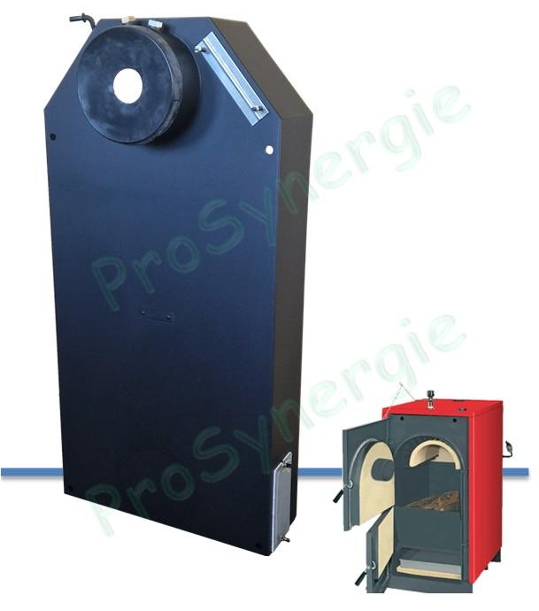 Boite à fumée - Boîtier arrière de récupération des fumées pour chaudière à bois bûche G3 40/50 2S
