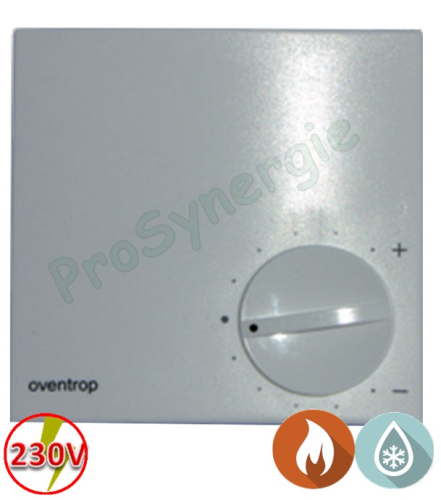 Thermostat d'ambiance 230V chaud / froid - pose en applique