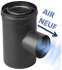 Kit raccordement Pellet concentrique Ø 100/150 mm sur conduit concentrique intérieur  --> Raccordement sur poele Ø 80 mm