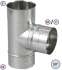 Kit raccordement arrière horizontal chaudière Ø 125 mm avec régulateur de tirage