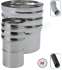 Kit accessoires ´´Plus´´ (chapeau, embout étanche, plaque d´étanchéitée carrée renforcée et raccord) raccordement plafond d´un Tubage Flexible Ø 130/138 mm 