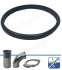 Kit 45° Storz A DN100 - 2 bouches, remplissage granulé + ventilation, bouchons, ventilation, plaques supports, coudes 45° et rallonges passe mur (Ø x longueur = 100x500mm)