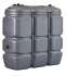 Composition Cuve plastique double paroi 1500 litres (extérieur / intérieur) avec pompe 230V, débimètre électronique, pistolet et accessoires pour distribution GNR