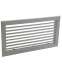 Ensemble Grille Simple Déflexion 400 x 200 mm + Registre de réglage + Plénum piquage Arrière