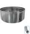 Kit accessoires ´´Plus´´ (chapeau, embout étanche, plaque d´étanchéité renforcée carrée et raccord) raccordement latéral d´un Tubage Flexible Ø 180/186 mm