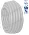 GeoFlexAir - Conduit ventilation anti-statique & bactérien 50 mètres Ø90mm (Øint. 73mm) CR4 (rigidité annulaire kN/m2) paroi int. lisse qualité alimentaire + 46m de manchon Isolation ép. 9mm